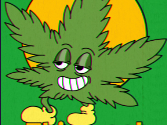 420-Themed Instagram Story Video Creator Featuring a Cartoonish Cannabis Leaf 5196