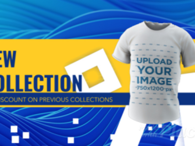 Video of a 3D Round-Neck T-Shirt Featuring an Apparel Special Discount 5403v