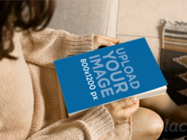 Video of a Beautiful White Girl Sitting Down Reading a Book a13924