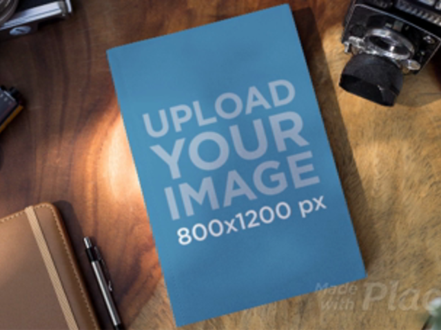 Book Stop Motion Lying on a Vintage Photographer Desk Near Things Moving a13687