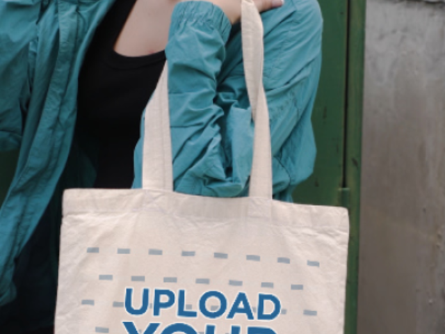 Tote Bag Video of a Woman With Cool Eye Makeup 5780v