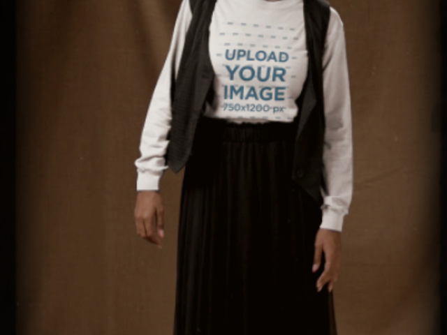 Sweatshirt Video Featuring a Woman With a Creepy Bunny Mask and a Halloween Theme 5868v