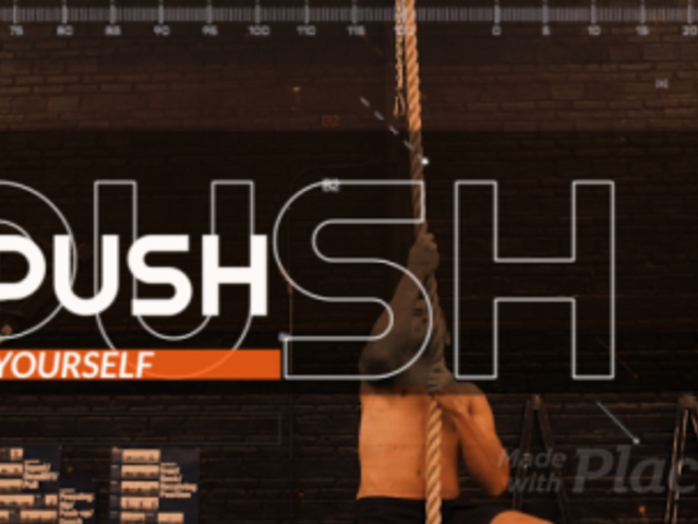 Intro Video Maker Featuring Glitchy Animations for a Fitness Channel 5486 el1