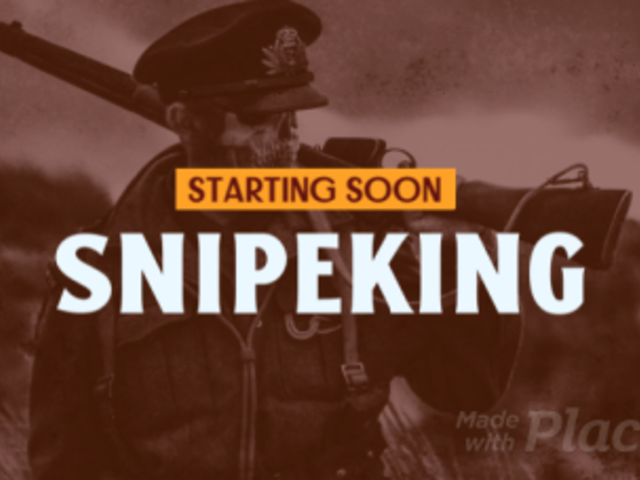 Starting Soon Twitch Screen Video Maker Featuring a Sniper Theme 6028