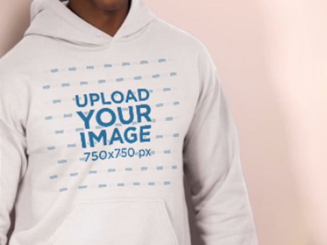 Pullover Hoodie Video Featuring a Man Wearing a Christmas Hat 6040v