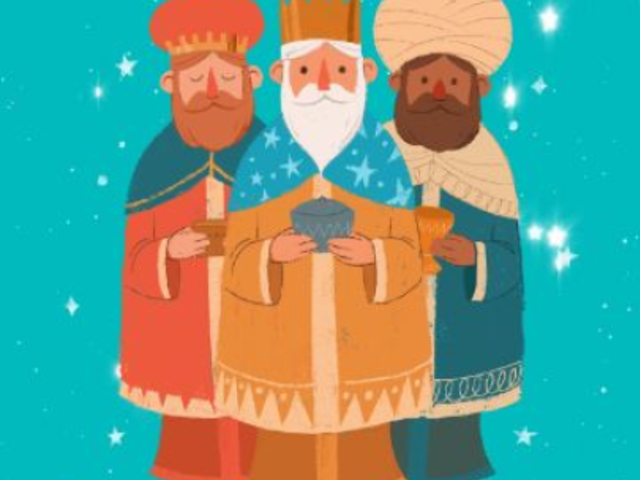 Instagram Story Video Creator Featuring a Three Wise Men Illustration 6180