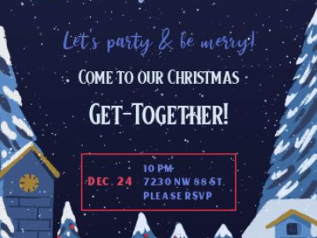 Instagram Story Video Maker for a Christmas Gathering Invitation 6215