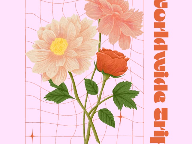 Placeit - T-Shirt Design Creator Featuring Illustrated Flowers with a ...