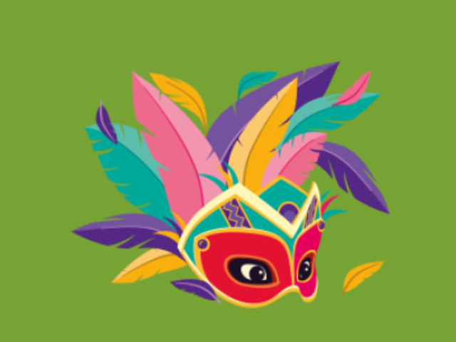 Instagram Story Video Template Featuring a Mardi Gras-Themed Fact 6375