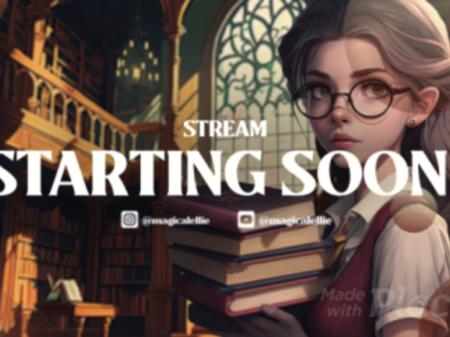 Starting-Soon Twitch Screen Video Creator Featuring a Theme by Hogwarts Legacy 6104c 6453