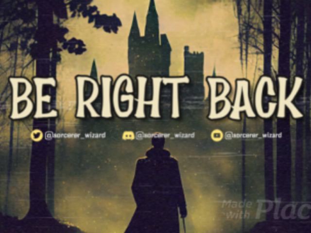 Harry Potter-Inspired Twitch Screen Video Template Featuring a Be Right Back Message 4774a 6446