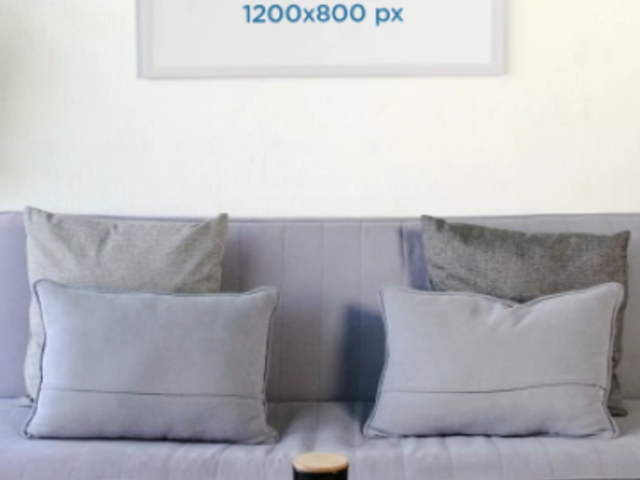 Video of an Art Print Hanging in a Modern Living Room 6474v