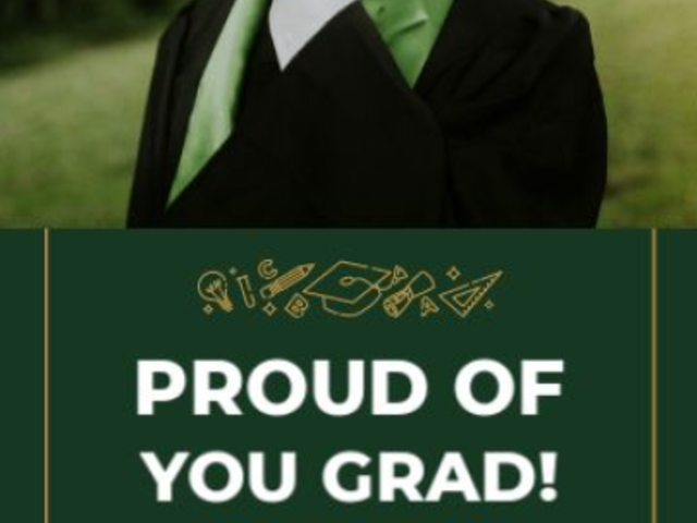 Instagram Story Video Template with an Animated Greeting for a Graduate 6546