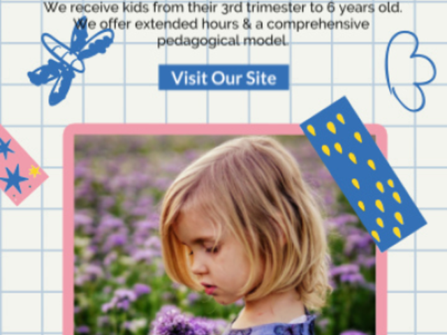 Daycare-Themed Instagram Story Video Generator Featuring a Special Discount 6443 el1