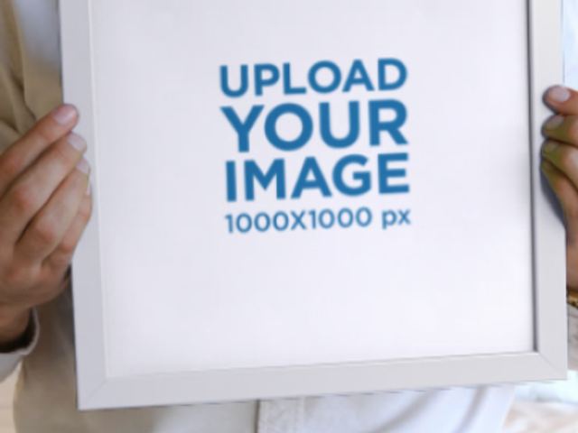 Art Print Video Featuring a Smiling Man and a Nice Bedroom 6487v