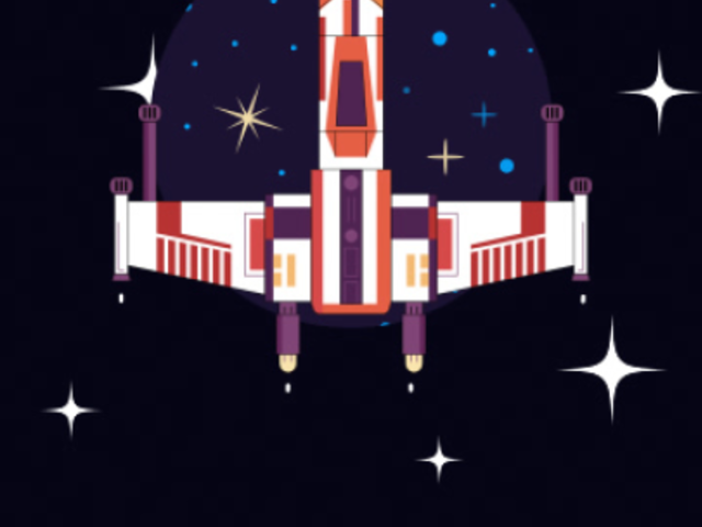 May the 4th-Themed Instagram Story Video Maker Featuring a Spaceship Inspired by Star Wars 6634