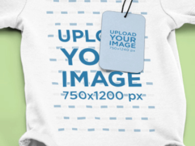 Video of a Onesie With a Brand Tag and an Inside Clothing Label 6700v