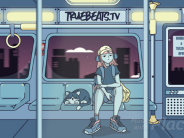 Intro Loop Video Maker Featuring an Animated Urban Subway Illustration 6870