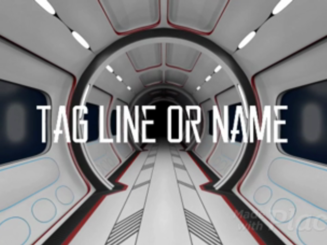 Logo Intro with Futuristic Hallway Looped Animation a212