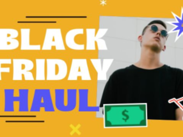 Intro Video Generator for a Black Friday Haul Featuring Animated Commerce Graphics 7152