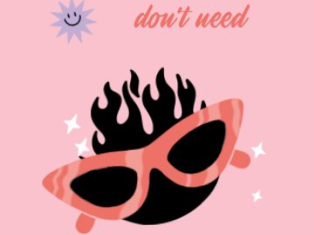 Instagram Story Video Template with Illustrated Sunglasses and an Anti-Valentine's Quote 7451