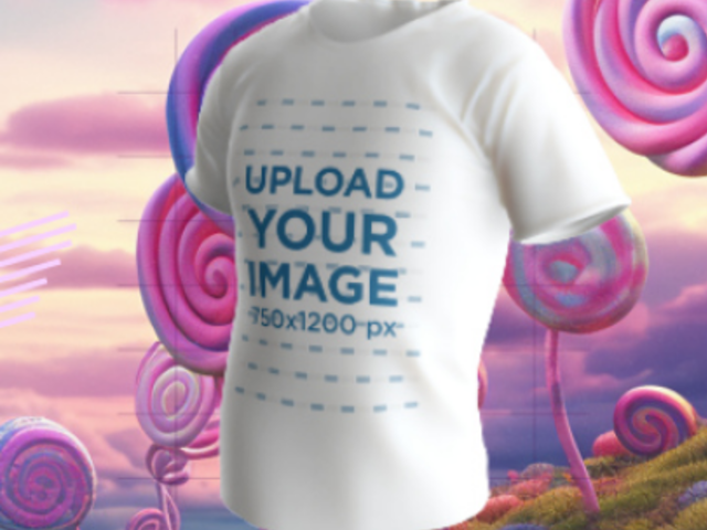 Spinning 3D T-Shirt Video Featuring a Theme Inspired by Wonka 5598a 7505v