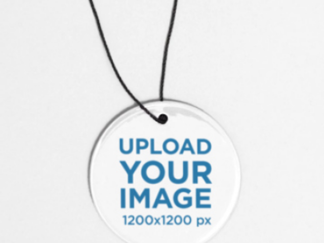 Video of a Rounded Ceramic Ornament Placed on a White Background 7534v