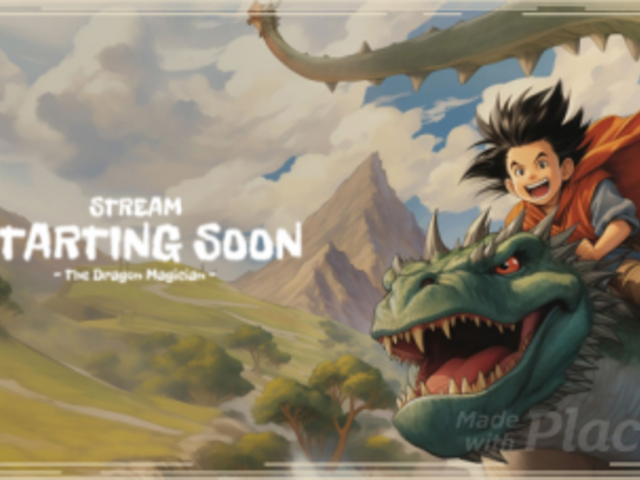 Starting-Soon Twitch Screen Video Maker Inspired by Dragon Quest 757d 7583