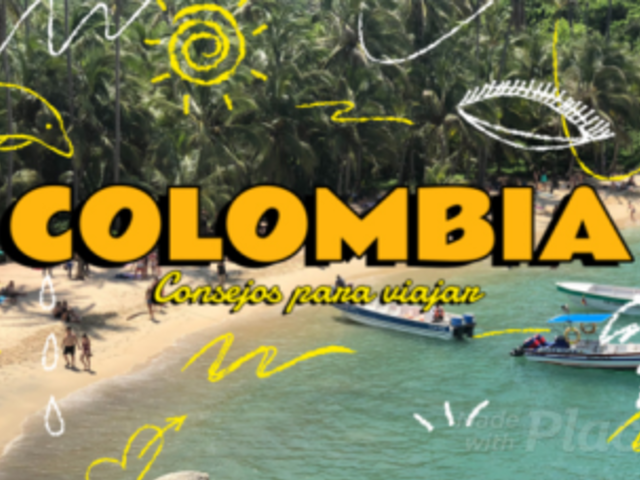 Intro Video Template Featuring Animated Doodles for a Colombia Travel Vlog 7393a 7697