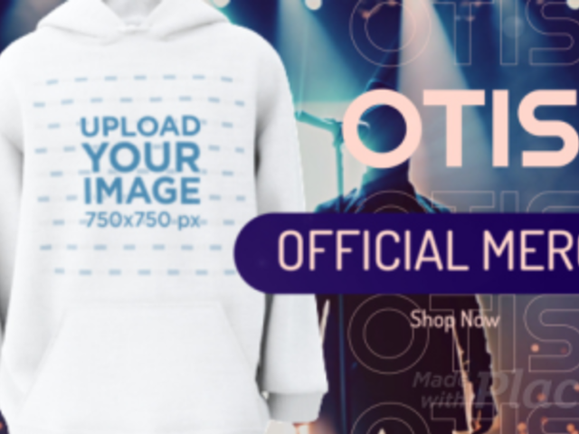 3D Pullover Hoodie Video to Promote Concert Merch 5652b 7932v