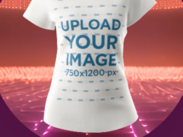 Music Merch-Themed Video Featuring a 3D Round-Neck T-Shirt 5600e 7933v