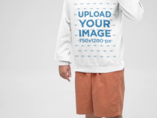 Gildan Sweatshirt Video of a Cool Boy With Sunglasses Posing in a Studio 7895v