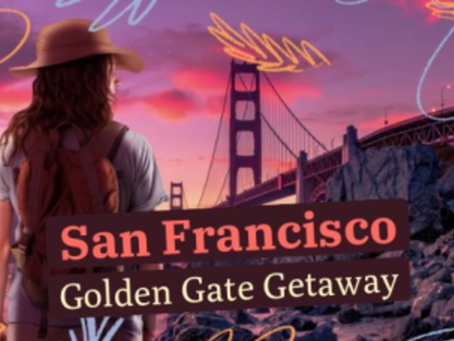 Intro Video Maker with an AI Background of the Golden Gate Bridge for a Travel Vlog  7842