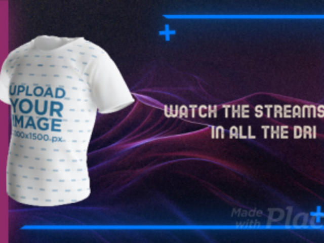 Video of a Sublimated 3D T-Shirt for a Gamer's Merch Channel 5305b 8068v