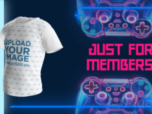 Round-Neck 3D T-Shirt Video Featuring a Gaming Collection Ad 5305c 8059v