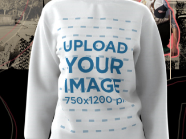 3D Sweatshirt Video Featuring an Ad for a Skater Merch Store 5900b 8110v