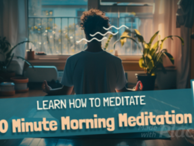 Intro Video Generator for a Meditation Tips Vlog with Animated Graphics 7115 8154