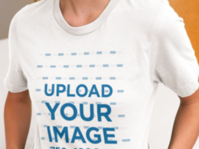 Bella Canvas T-Shirt Video Featuring a Cropped-Face Woman With a Homemade Feel Style 8176v