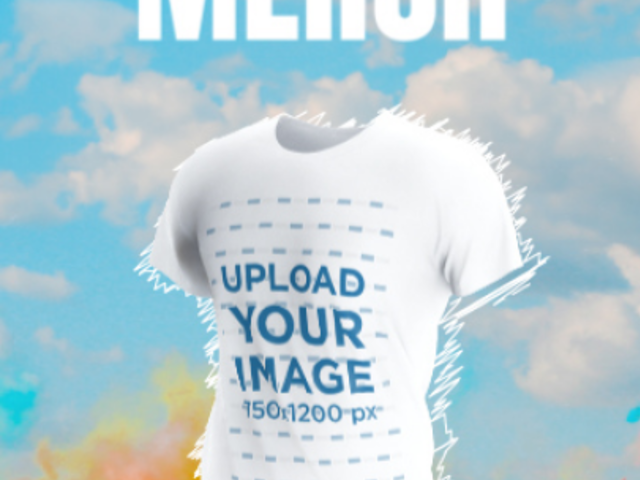 Round-Neck T-Shirt Video for a Music Festival Merch 5498g 8390v