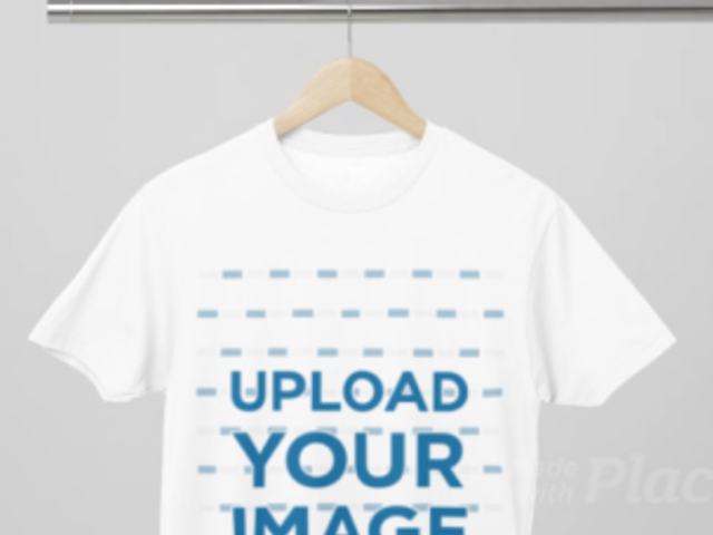 Video of a Round-Neck Next Level T-Shirt Placed on a Hanger 8279v