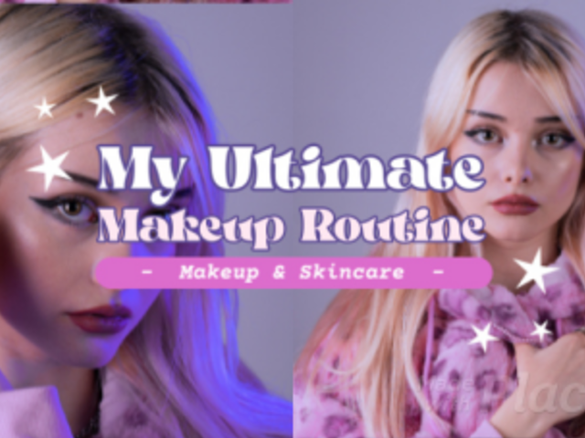 Intro Video Creator for a Makeup and Skincare Routine Vlog 7848d 8520