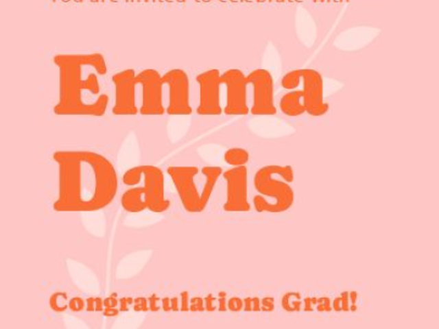 Instagram Story Video Maker Featuring an Invitation to a School Grad Ceremony 8443