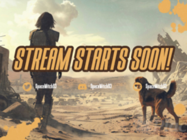Twitch Screen Video Creator With a Post-Apocalyptic Show Theme and a Starting-Soon Message 4648h 8745