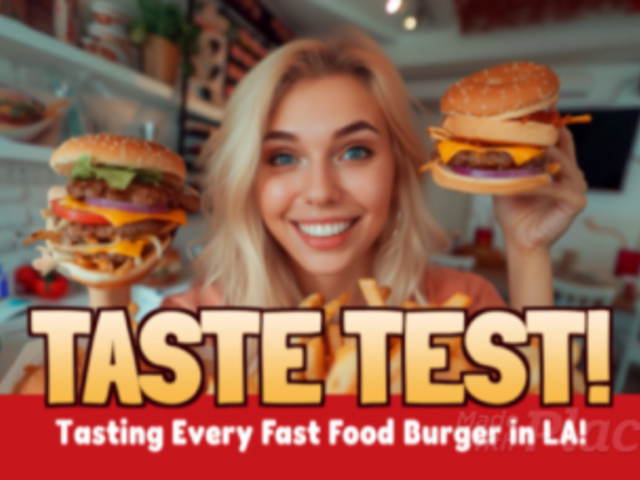 Intro Video Creator with a Smiling Woman for a Burger Tasting Channel 7848 8866