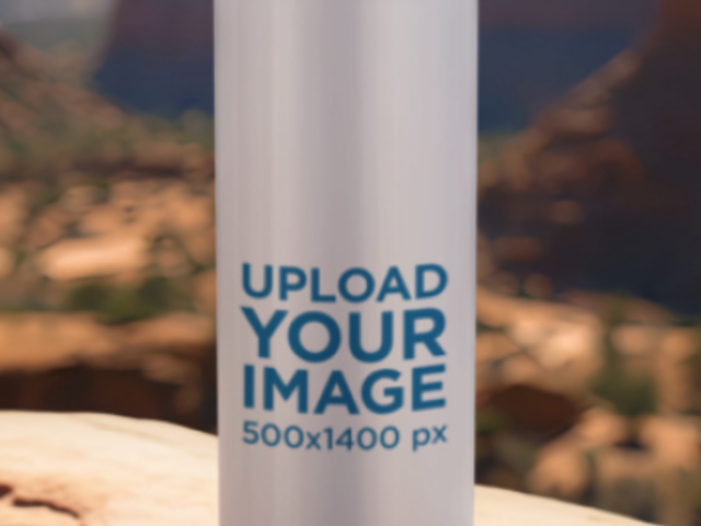 Skinny Tumbler Video Featuring an AI-Created Outdoor Landscape 8885v