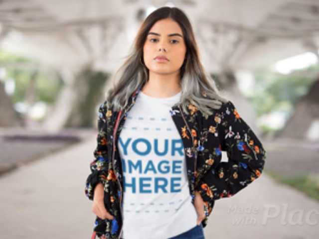 Stop Motion Video of a Young Woman Wearing a Bomber Jacket and a T-Shirt 13146