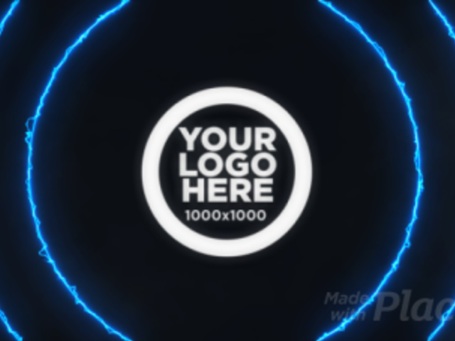 Intro Maker for an Animated Gaming Logo with Lightning Effects 1157