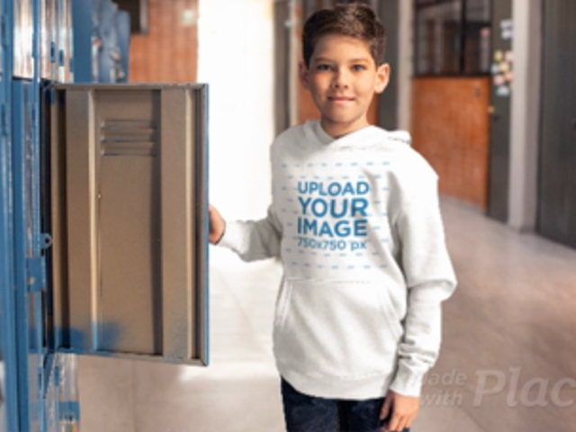 Parallax Video of a Kid Wearing a Pullover Hoodie at School 26232