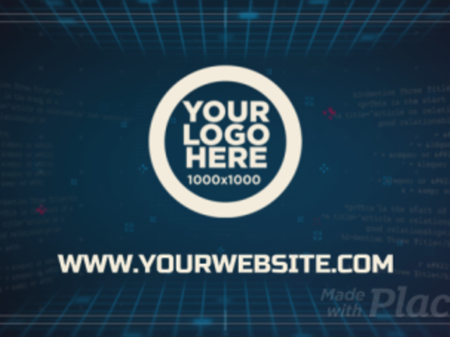 Cool Logo Reveal Video Maker with Glitch Effects 1591