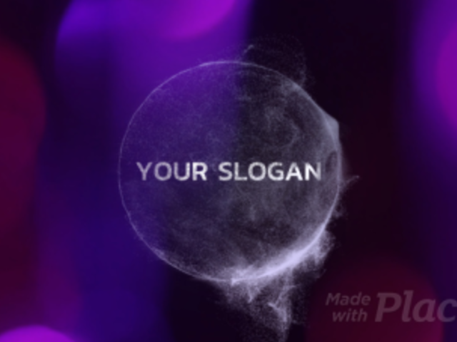 Intro Maker for a Logo Reveal with Spinning Particles Animation 1514